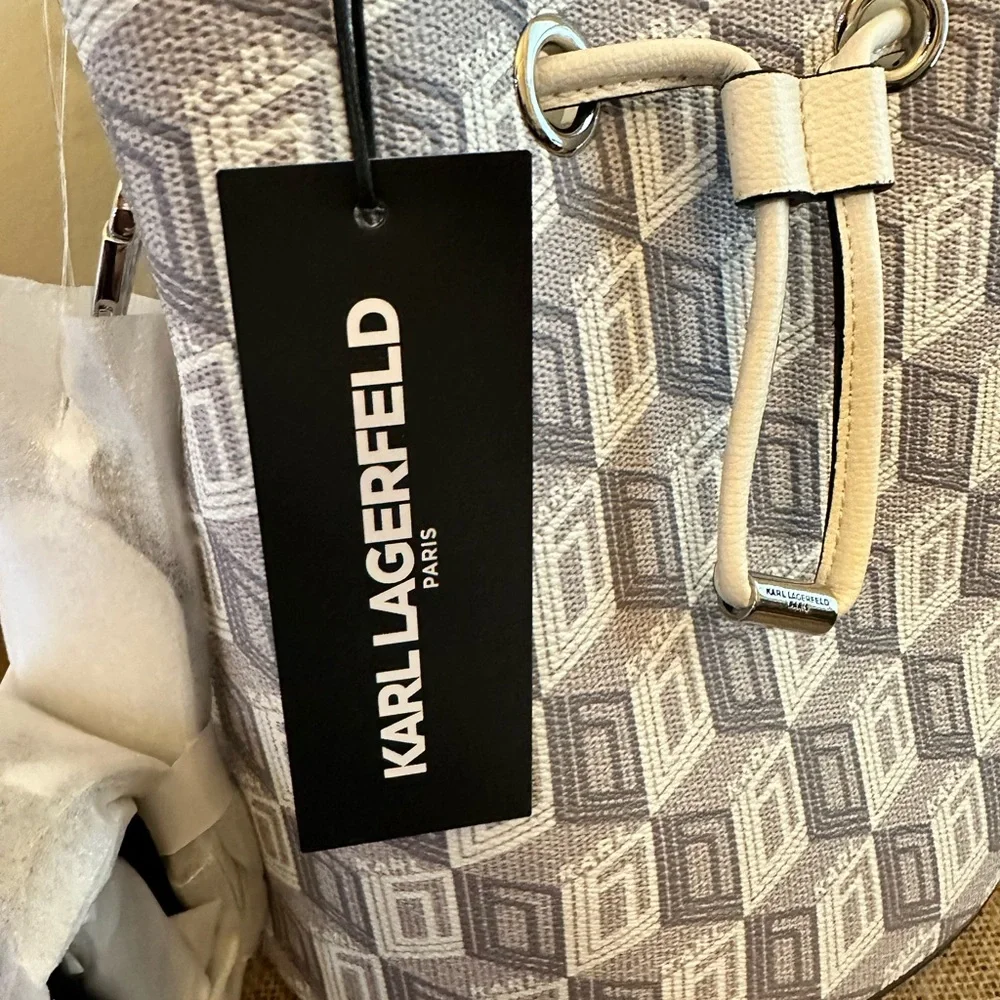 Karl Lagerfeld Paris Adele Crossbody Bucket - Picture 7 of 12